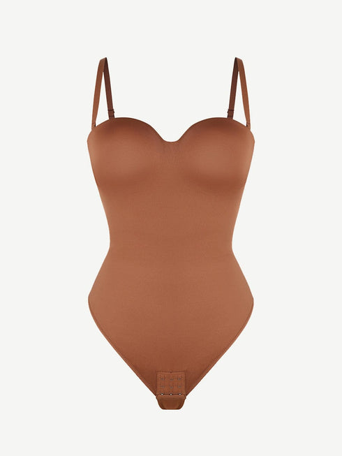 Wholesale One-Piece Underwire Strap Removable Waist And Abdomen Shaping Thong Bodysuit